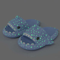 Glowing Shark Flip-Flops: Illuminate Your Bathroom with Fun and Safety