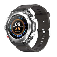 T92 Smartwatch with Detachable Earbuds featuring fitness tracking, music playback, and sleek style in black and silver design