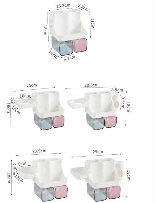 Multifunctional Toothbrush Holder: Organize Your Bathroom Essentials with Ease