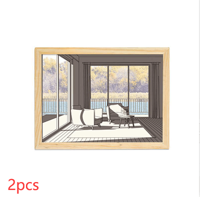 LED Decorative Bedside Painting