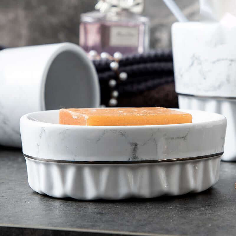 5-Piece Ceramic Bathroom Set: Elevate Your Bathroom with Style and Function