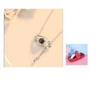 Hot Valentine's Day Gifts Metal Rose Jewelry Gift Box Necklace For Wedding Girlfriend Necklace Gifts