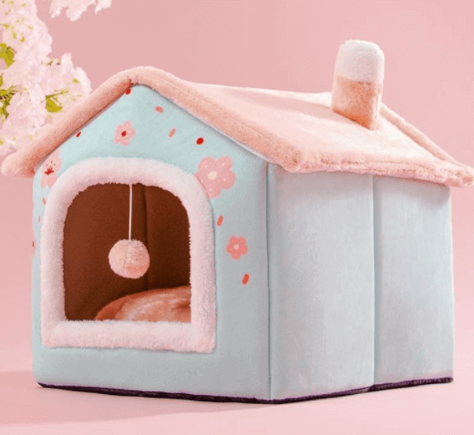 Foldable Self-Warming Pet Nest for Cats and Dogs