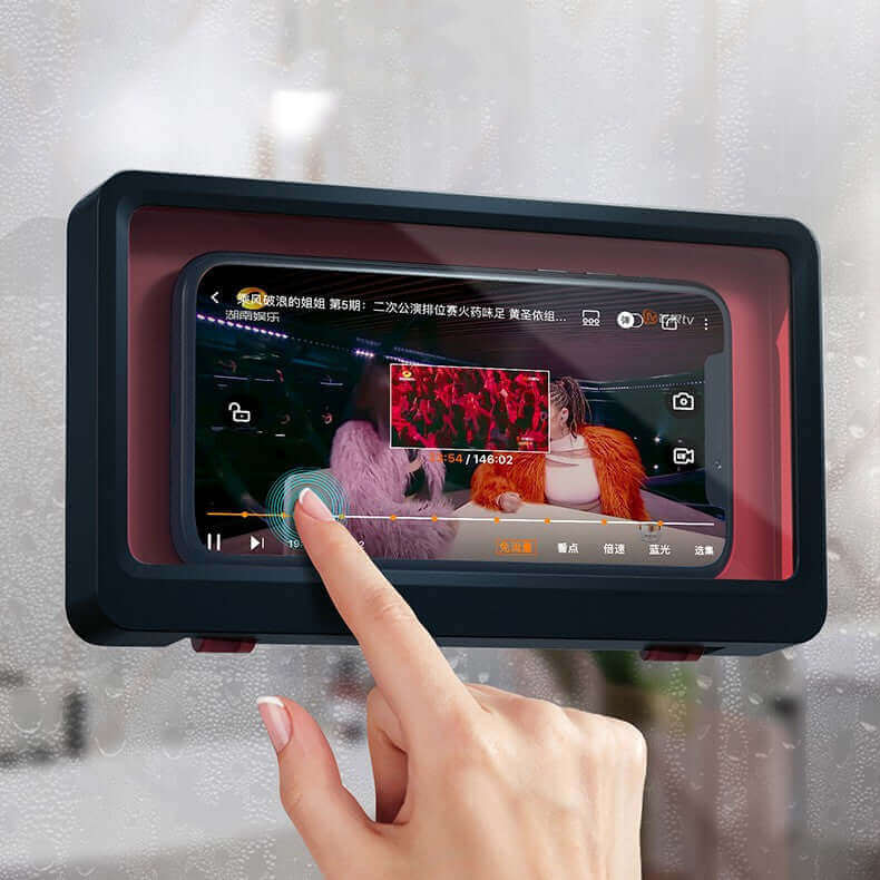 Waterproof Wall Mounted Phone Case for Bathroom, Kitchen, Bedroom