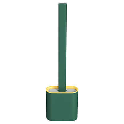 Flexible Toilet Brush with Holder - Mold-Proof, Anti-Drip, Quick-Drying